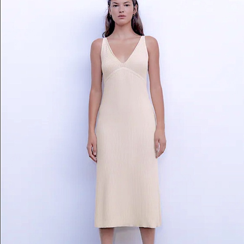 ZARA sleeveless knit dress set